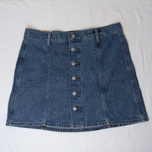 NWT Levi's Button Front Denim Skirt